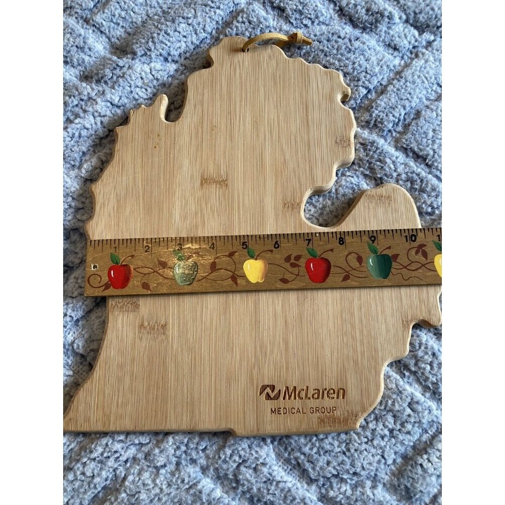 Bamboo Charcuterie Cutting Board Serving Michigan 13"x 11" Medical Advertising